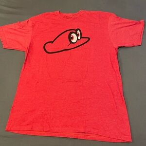 Nintendo Official Super Mario Odyssey Cappy Tee Shirt T Men’s XL EUC